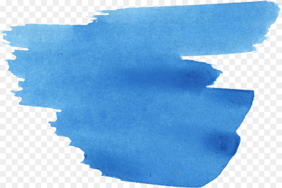 Blue Watercolor Brush Stroke Watercolor Brush Stroke, Leaf, Plant, Land, Nature Png Image