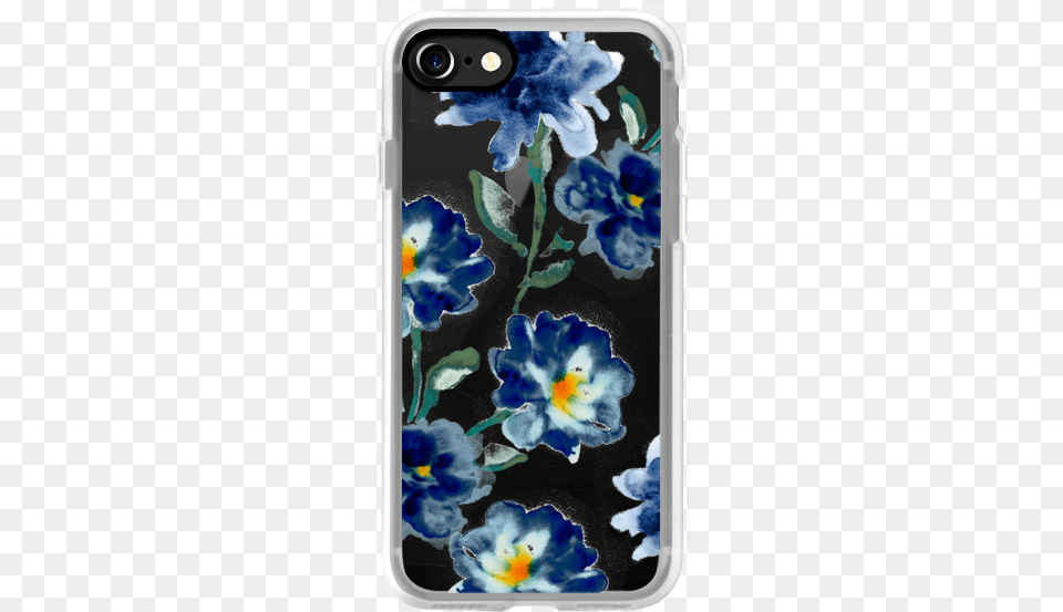 Blue Watercolor Clear Iphone Case Iphone 7 Case And Iphone 7 Case Casetify Classic Grip Protective Snap, Electronics, Mobile Phone, Phone, Flower Free Png Download