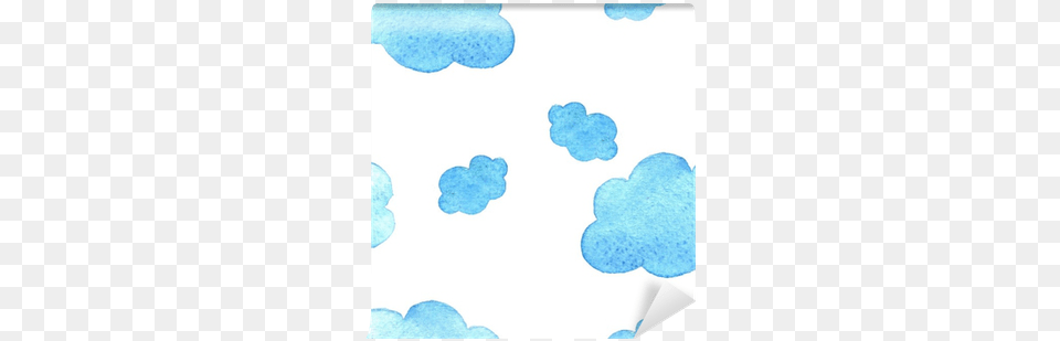 Blue Watercolor Clouds Background Watercolor Cloud Pink, Foam, Stain Free Png Download