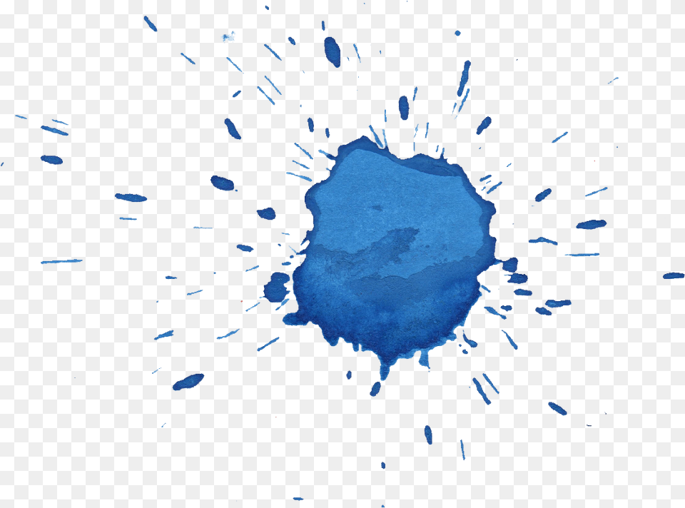 Blue Watercolor Drop Splash Blue Watercolor Splash, Stain, Land, Nature, Outdoors Free Transparent Png