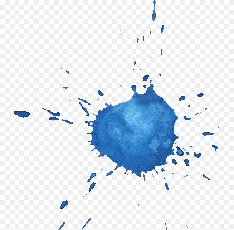 Blue Watercolor Drop Splash Transparent Onlygfxcom Blue Ink Drop, Outdoors, Stain, Nature, Animal Free Png