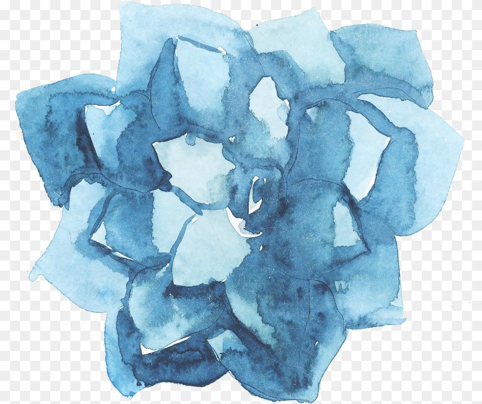 Blue Watercolor Flowers Free, Ice, Nature, Outdoors, Person Png