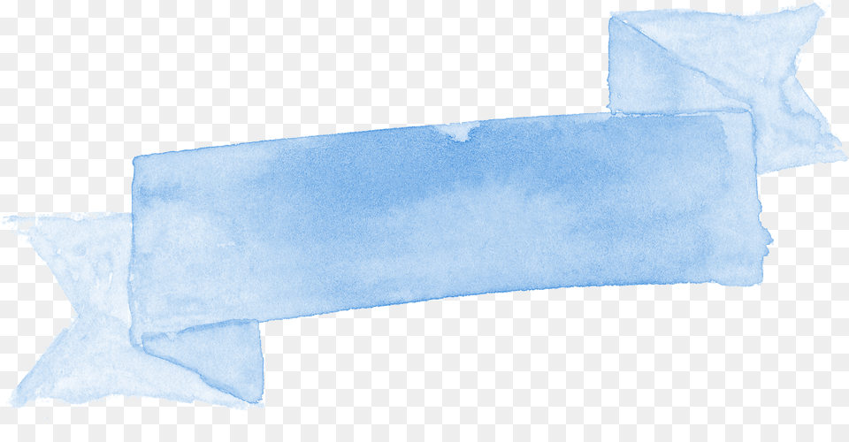 Blue Watercolor Ribbon Banner Blue Ribbon Banner, Paper, Towel, Ice, Paper Towel Free Transparent Png
