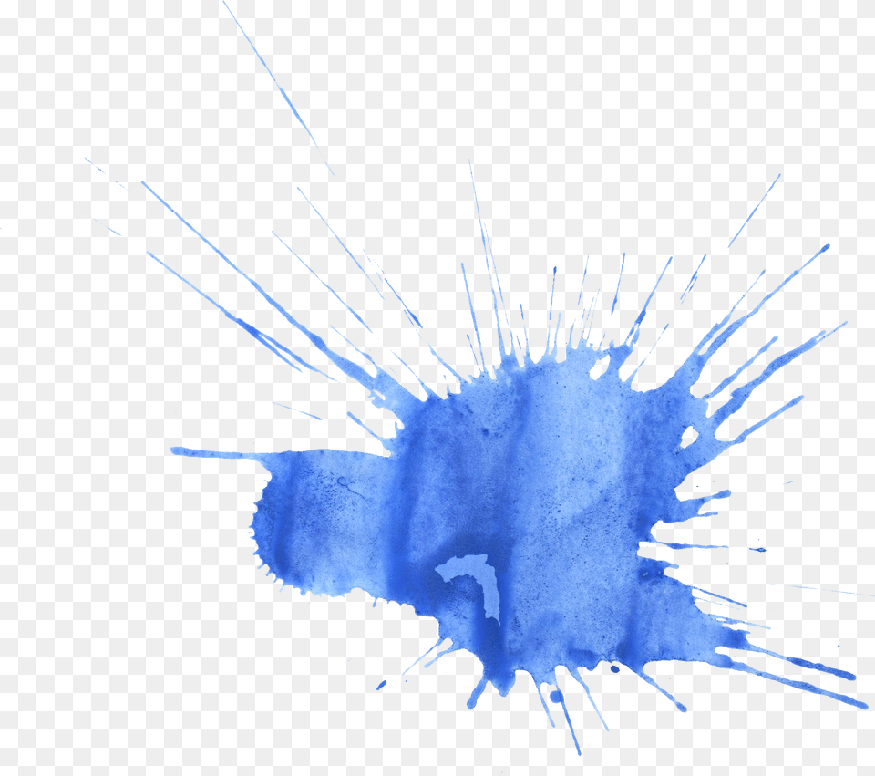 Blue Watercolor Splatter Aesthetic Blue Paint Splatter, Stain, Powder Free Png