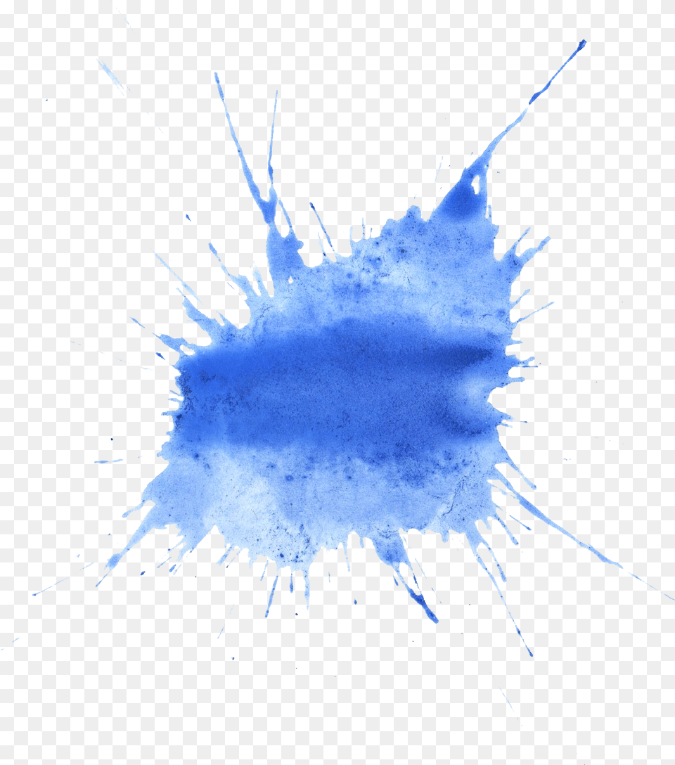 Blue Watercolor Splatter Blue Watercolor Splash, Stain, Outdoors, Nature, Water Free Png