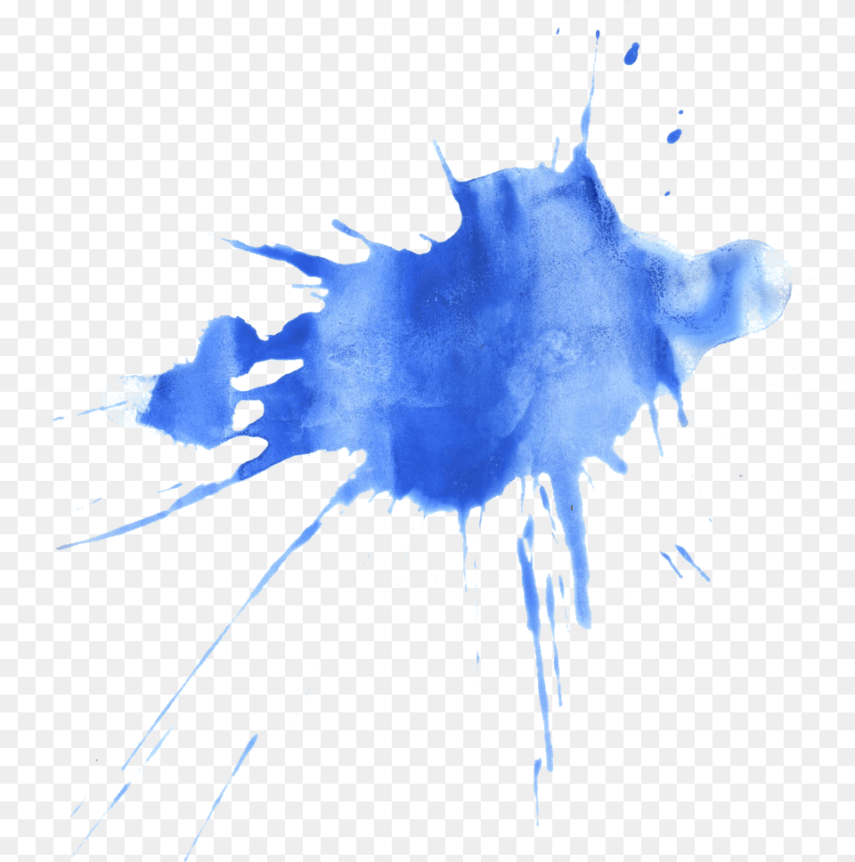 Blue Watercolor Splatter Transparent Onlygfxcom Watercolor Ink Splotches, Stain, Person, Water, Outdoors Free Png Download