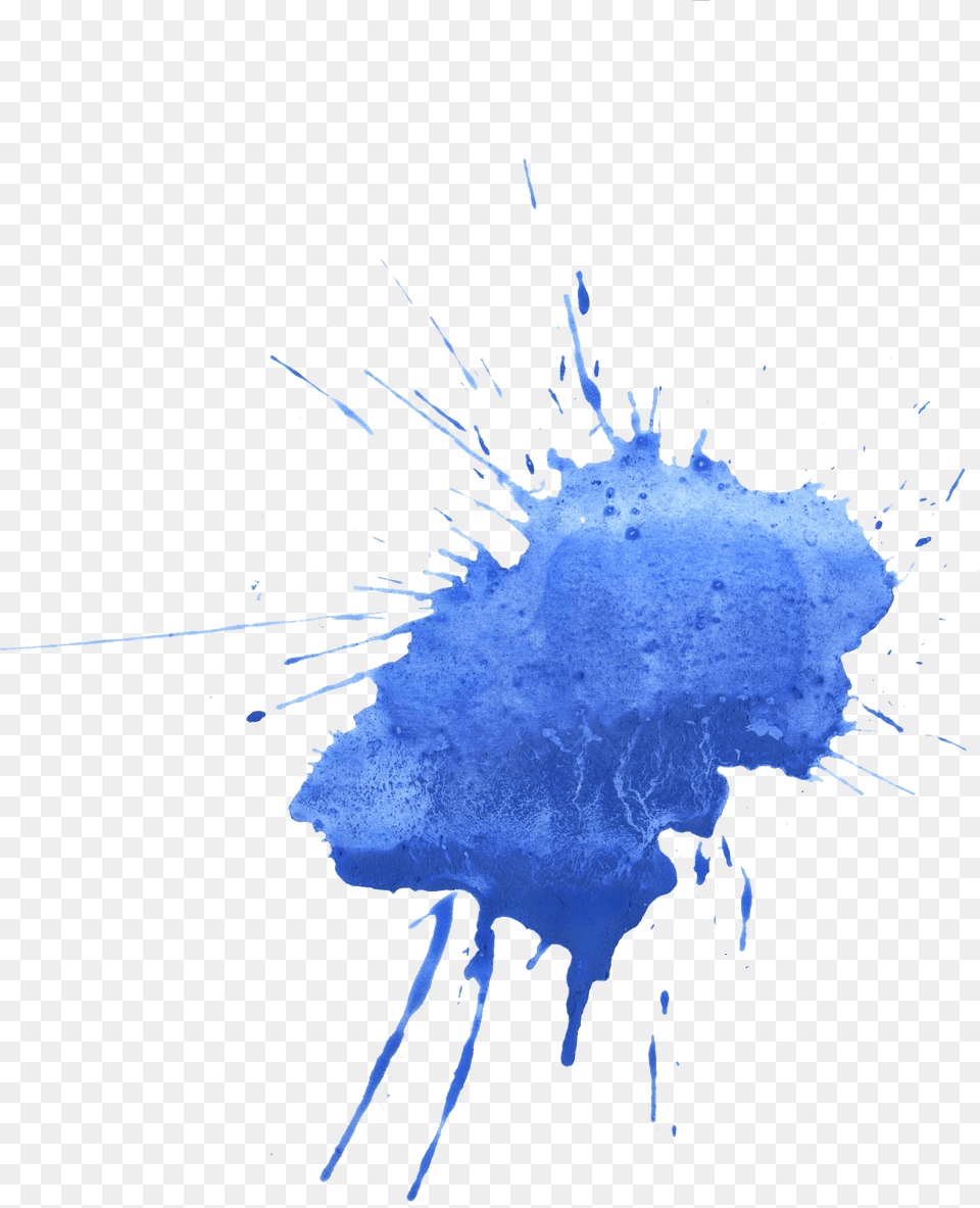 Blue Watercolor Splatter Transparent Splash Watercolor Watercolor Drop, Stain, Nature, Outdoors, Sea Free Png Download