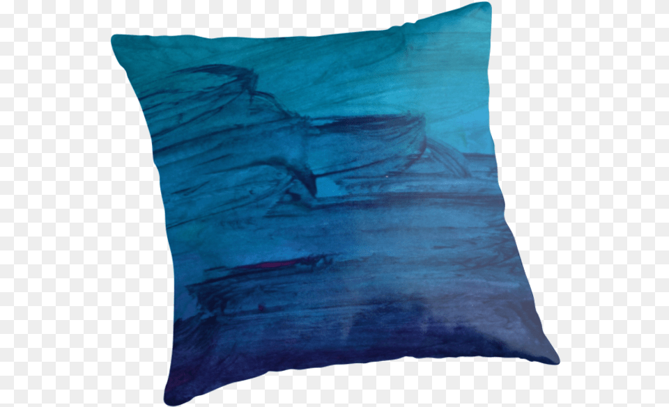Blue Watercolor Texture Cushion, Home Decor, Pillow, Adult, Bride Free Png Download
