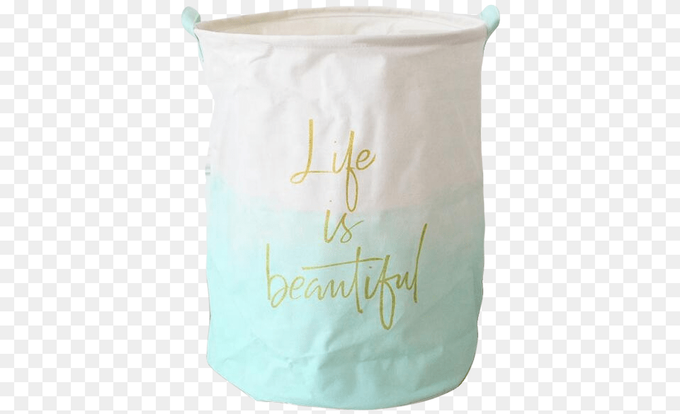 Blue Watercolor Toy Basket Bag, Diaper, Powder Free Png Download