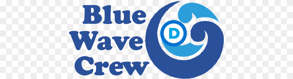 Blue Wave Crew Democratic Party Of Mchenry County Circle, Text, Logo, Person Free Transparent Png