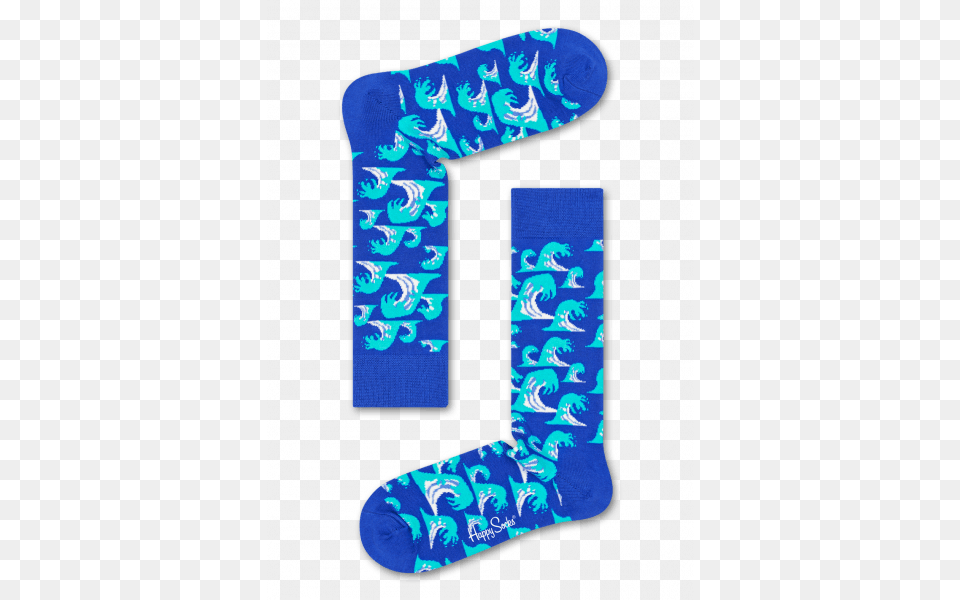 Blue Wave Socks Happy Socks, Number, Symbol, Text Png