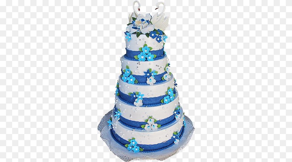 Blue Wedding Cake, Dessert, Food, Wedding Cake, Birthday Cake Free Transparent Png