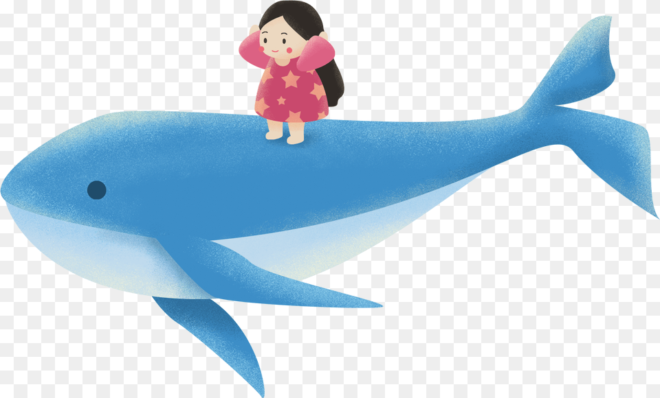 Blue Whale Play Little Girl And Psd Killer Whale, Animal, Sea Life, Baby, Person Png Image