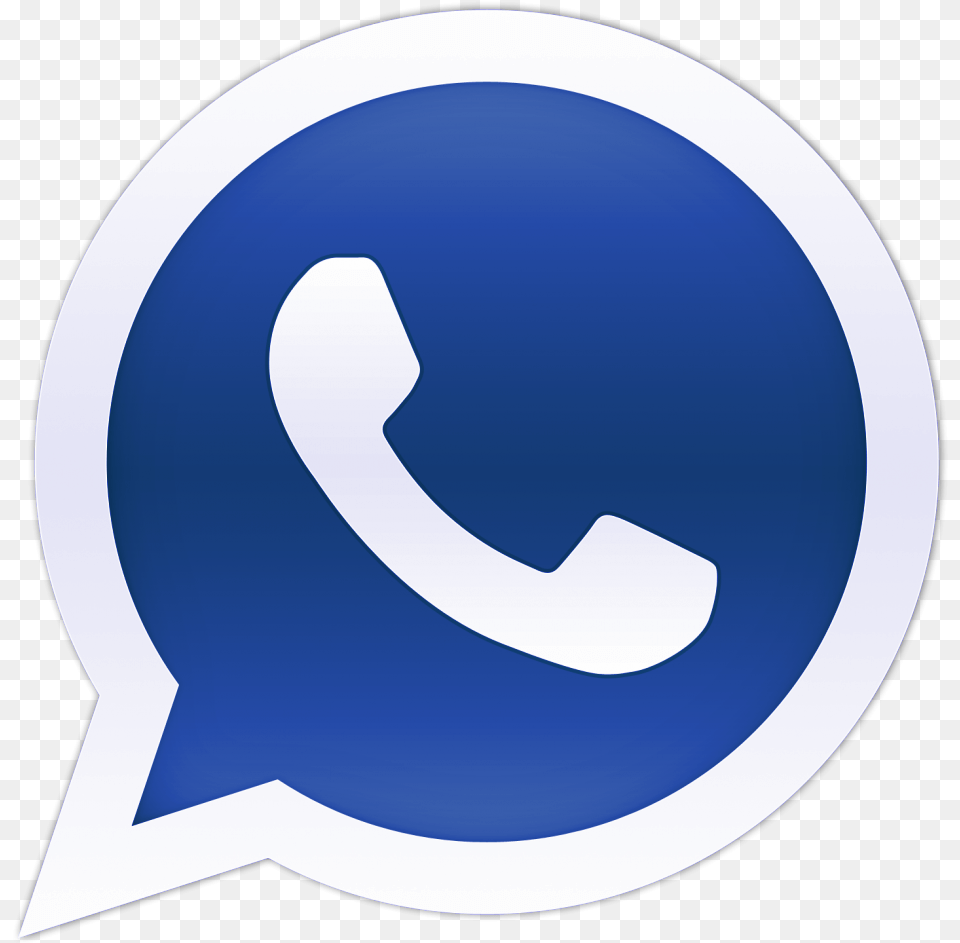 Blue Whatsapp Logo Clip Art Whatsapp Logo Blue, Helmet, Symbol Free Png Download