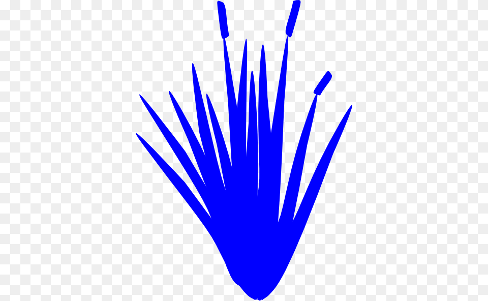 Blue Wheat Grass Tuft Clip Art, Cutlery, Fork, Bow, Weapon Png Image