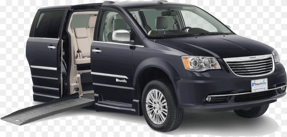 Blue Wheelchair Accessible Van Braunability Chrysler Town And Country, Car, Vehicle, Transportation, Alloy Wheel Free Png