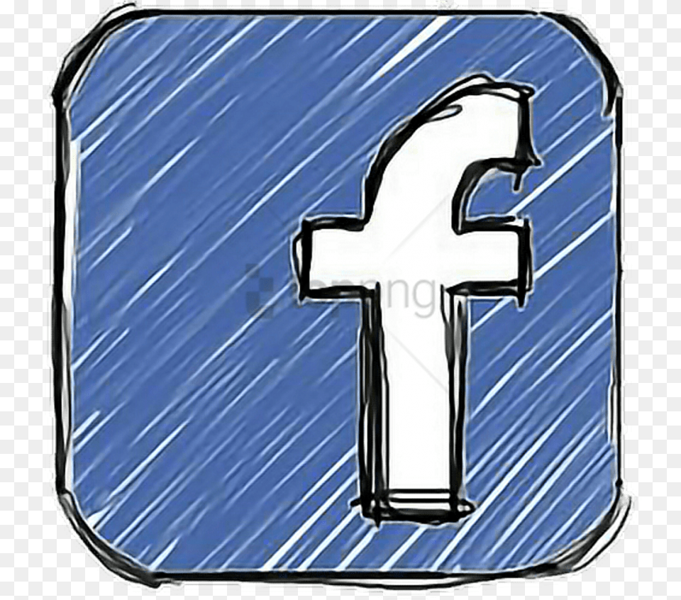 Blue White Icon Logo De Facebook Sin Fondo, Symbol, Number, Text, Cross Png