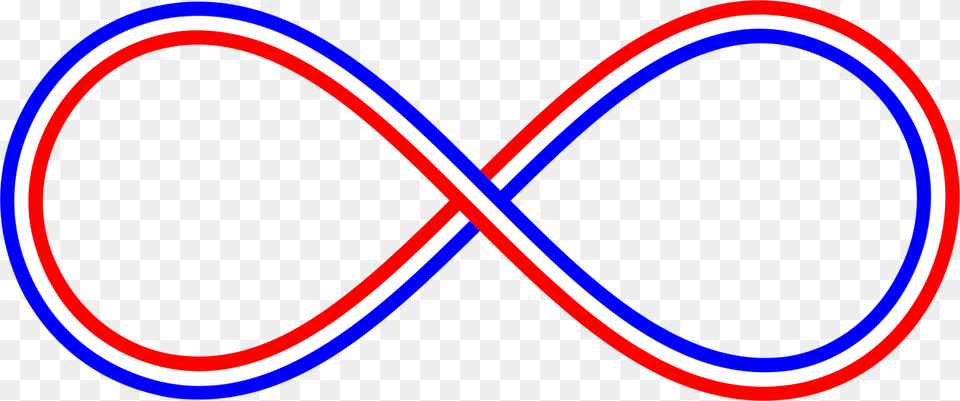 Blue White Red Infinity Symbol, Light, Logo Png