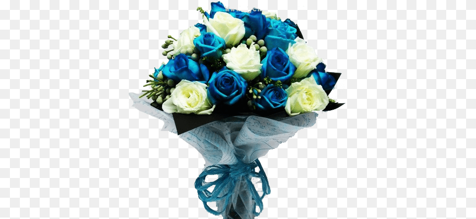 Blue White Roses Blue And White Rose, Flower Bouquet, Flower, Flower Arrangement, Plant Png Image
