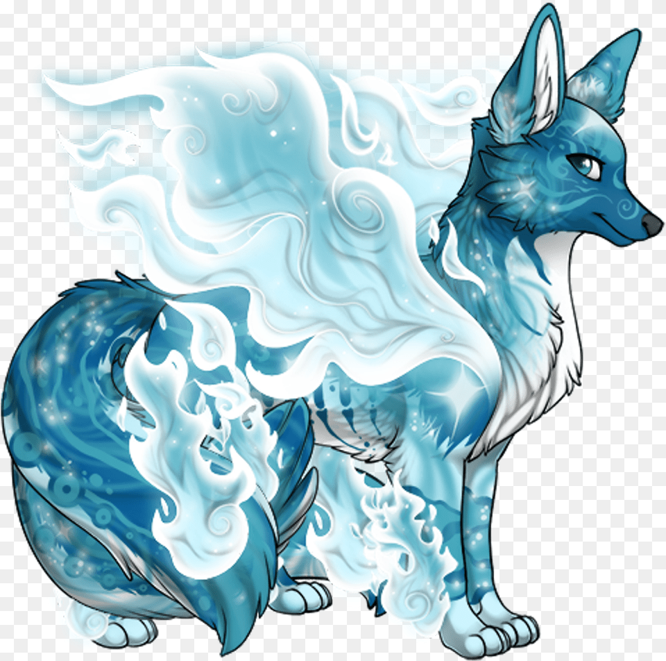 Blue White Wolf Animals Winged Wings Freetoedit Blue And White Wolf, Animal, Mammal, Horse, Canine Png Image