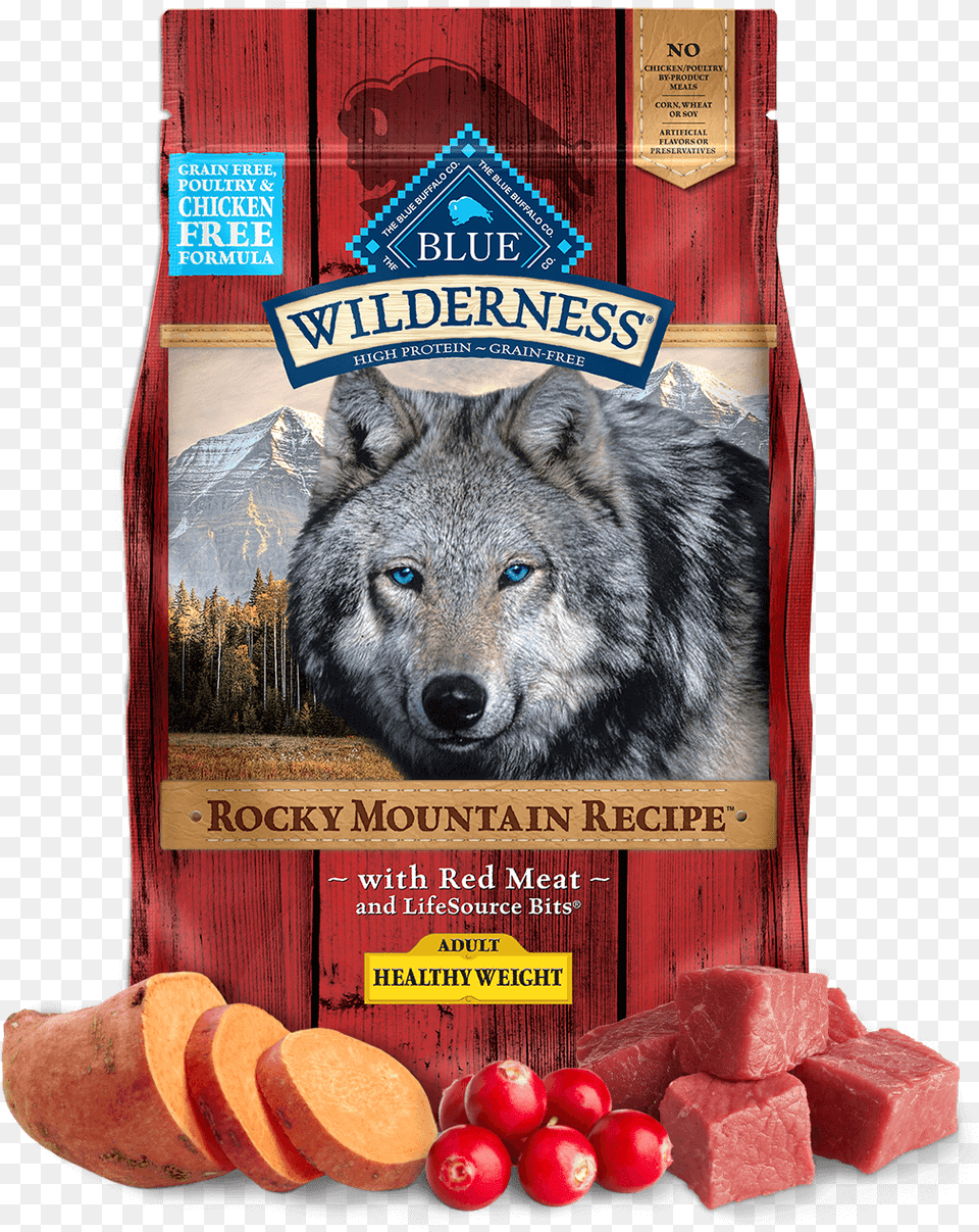 Blue Wilderness Rocky Mountain Recipe Adult Healthy Blue Buffalo Red Meat Healthy Weight, Animal, Canine, Dog, Mammal Png