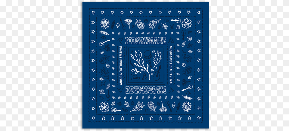 Blue Wildflower Bandana Blue, Accessories, Headband, Home Decor, Blackboard Free Png