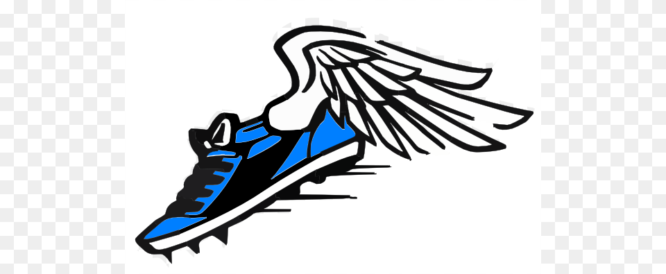 Blue Winged Shoe Clip Art, Clothing, Footwear, Sneaker, Animal Free Png Download