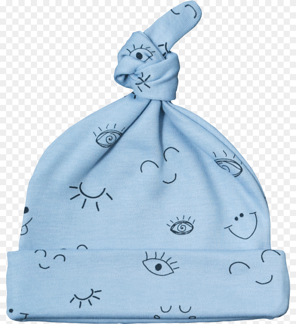 Blue Wink Hat Beanie, Cap, Clothing, Baby, Person Free Png