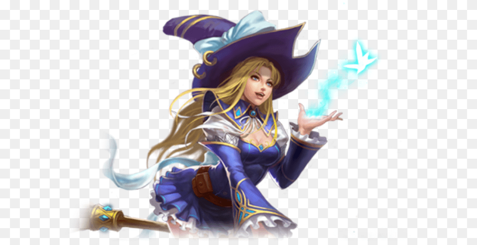 Blue Witch League Of Angels Online, Book, Clothing, Comics, Costume Png