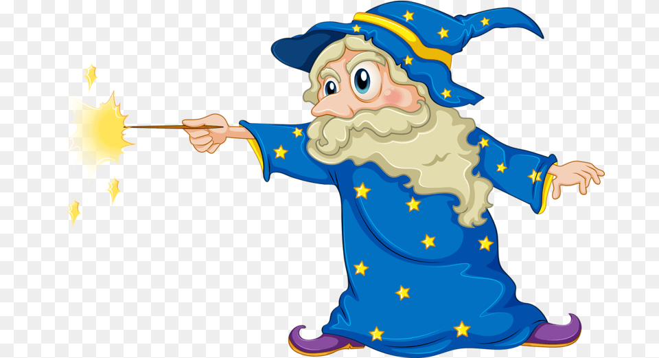 Blue Wizard Download Magician Illustration, Baby, Person, Performer, People Png Image