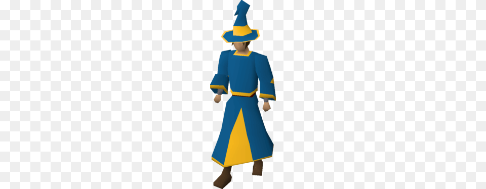 Blue Wizard Robe, Clothing, Costume, Hat, Person Png Image