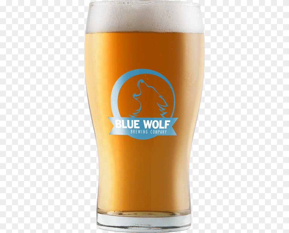 Blue Wolf Brewing Wheat Beer, Alcohol, Beer Glass, Beverage, Glass Free Transparent Png