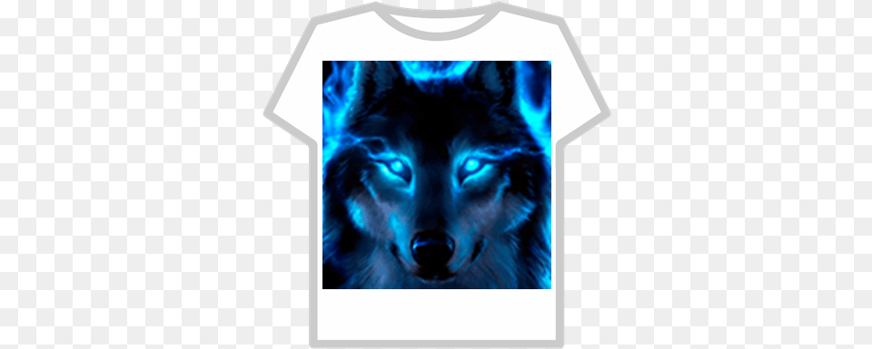 Blue Wolf Eyes T Hoodie Adidas Hoodie T Shirt Roblox, Clothing, T-shirt, Animal, Mammal Png