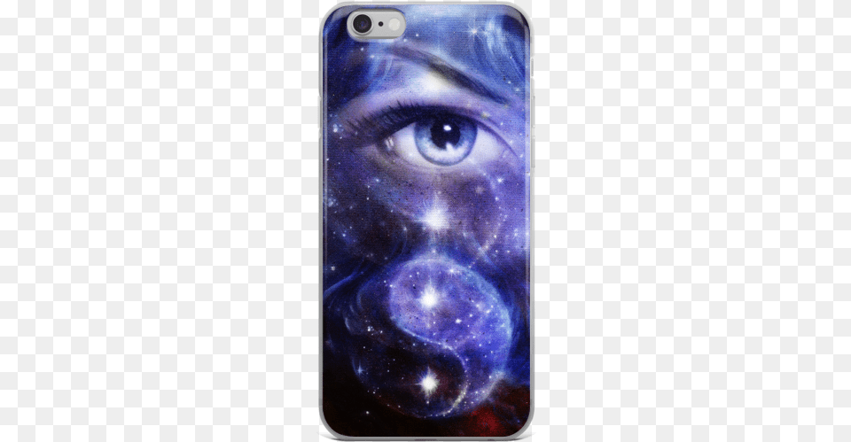 Blue Women Eye With Space And Stars With Symbol, Electronics, Mobile Phone, Phone Free Transparent Png