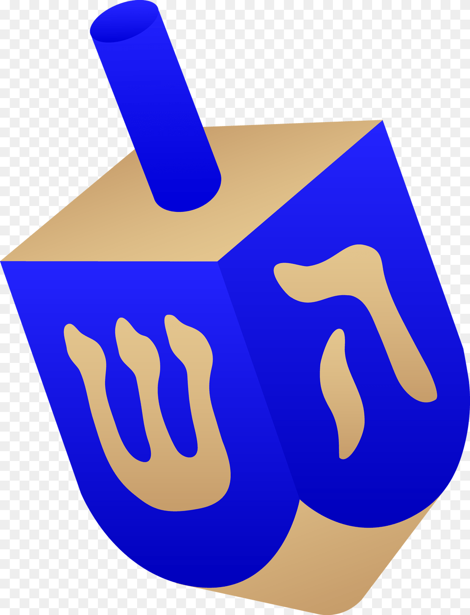 Blue Wooden Dreidel Dreidel Clipart Png