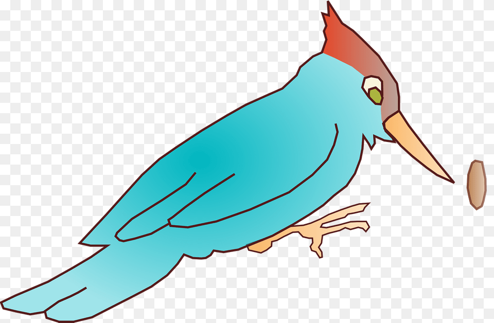 Blue Woodpecker Clipart, Animal, Beak, Bird, Jay Png