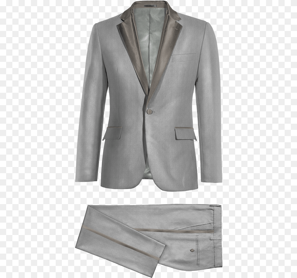 Blue Wool Tuxedo Costume Col Mao Homme, Blazer, Clothing, Coat, Formal Wear Free Transparent Png