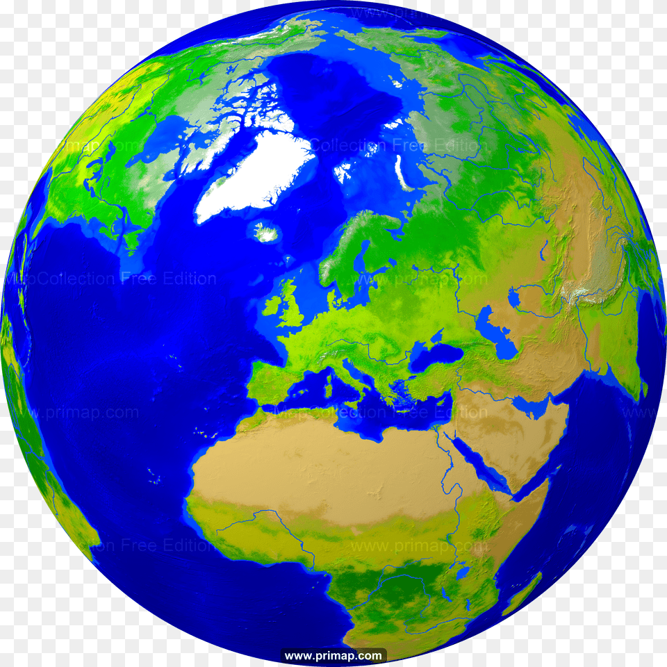 Blue World Map Png