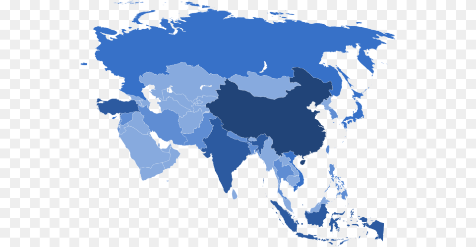 Blue World Map Photo Transparent Image Asia Map, Chart, Plot, Person, Atlas Free Png Download