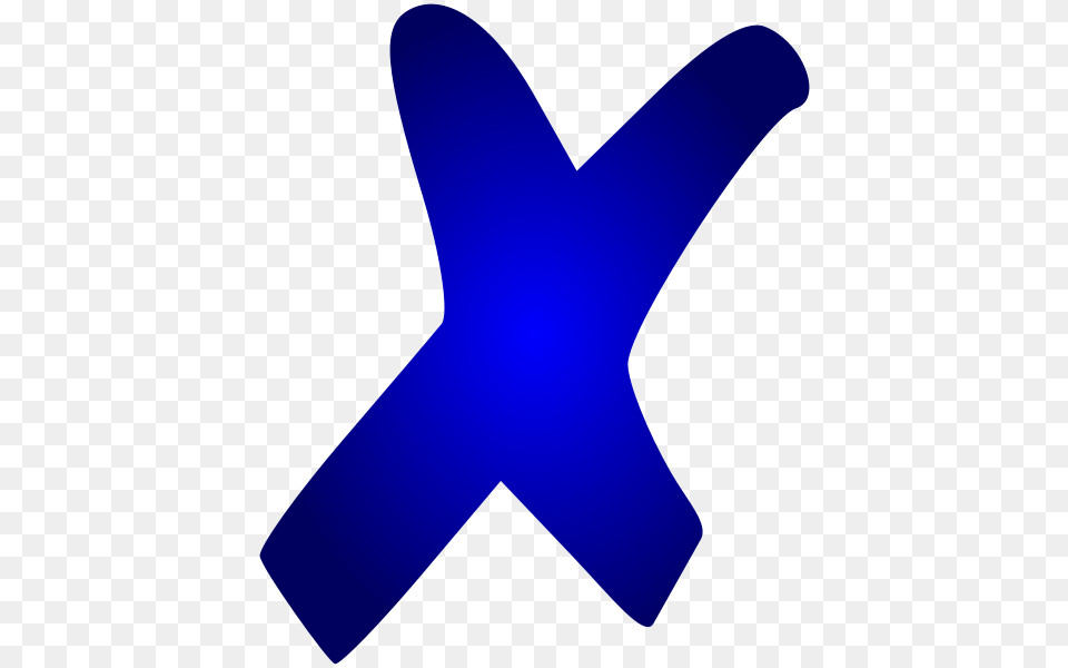 Blue X, Symbol Free Png