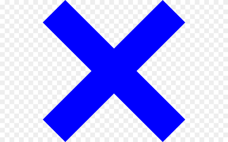 Blue X Mark Icon Transparent Blue X, Symbol Free Png