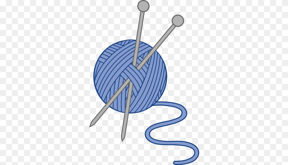 Blue Yarn And Knitting Needles Labores, Blade, Dagger, Knife, Weapon Free Png
