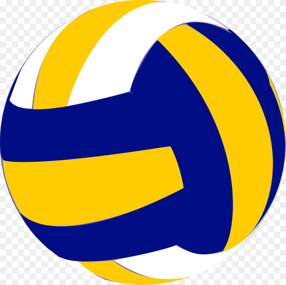 Blue Yellow And White Volleyball Ball Clipart, Football, Soccer, Soccer Ball, Sphere Free Transparent Png