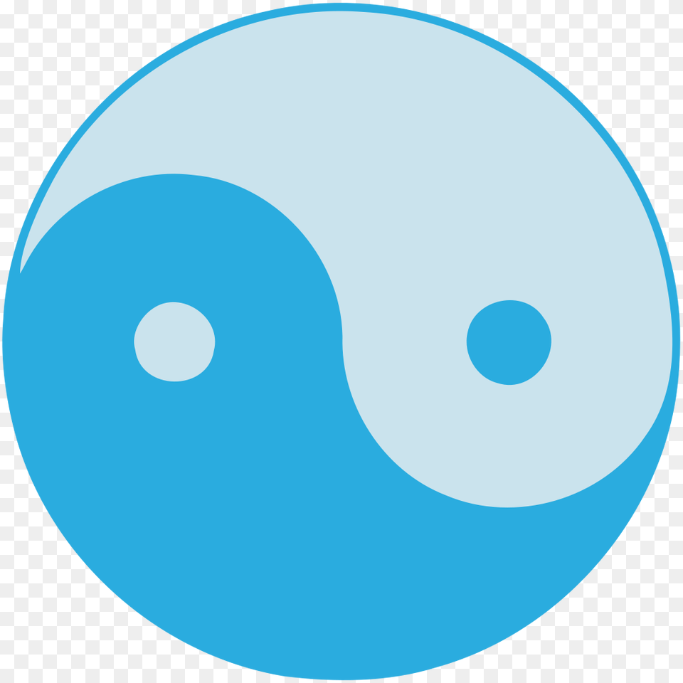 Blue Yin Yang, Sphere, Astronomy, Moon, Nature Png Image