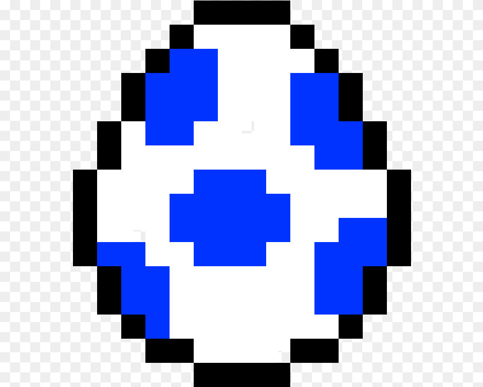 Blue Yoshi Egg Pixel Art Mario, First Aid, Nature, Outdoors, Snow Free Png Download