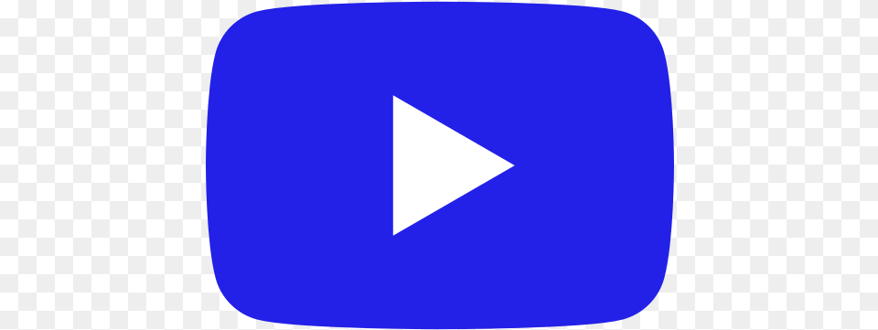 Blue Youtube Icon Icone Youtube, Triangle Free Png