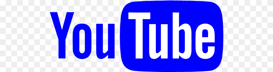 Blue Youtube Logo Transparent, License Plate, Transportation, Vehicle, Text Png Image