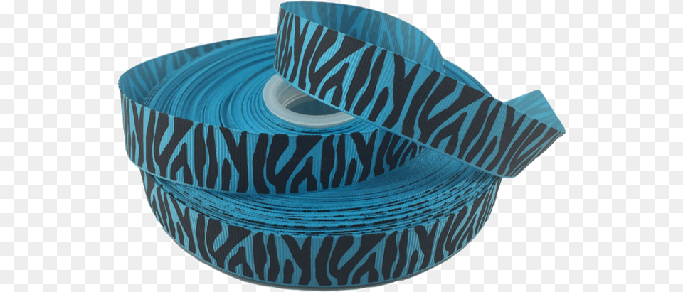 Blue Zebra Grosgrain Ribbon 78 Tiger Striped Rqc Supply Couch, Tape Png