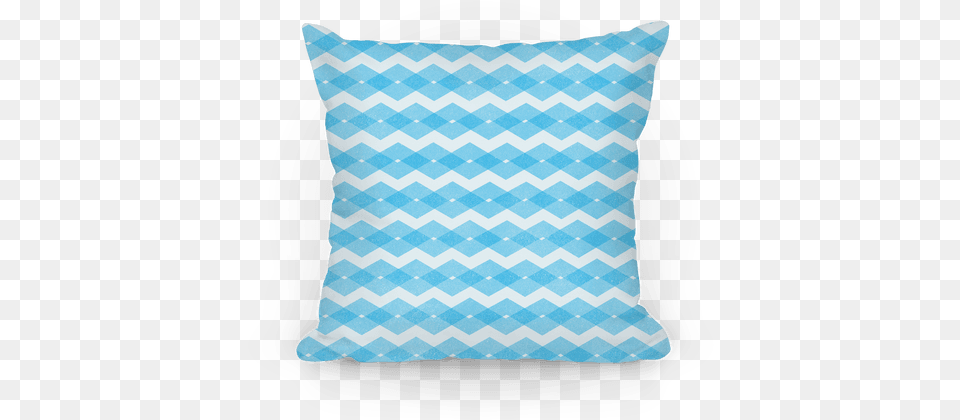 Blue Zig Zag Pattern Fair Isle, Cushion, Home Decor, Pillow Free Png