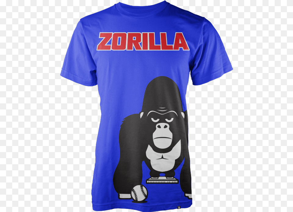 Blue Zorilla House Tyrell T Shirt, Clothing, T-shirt, Ball, Baseball Png Image